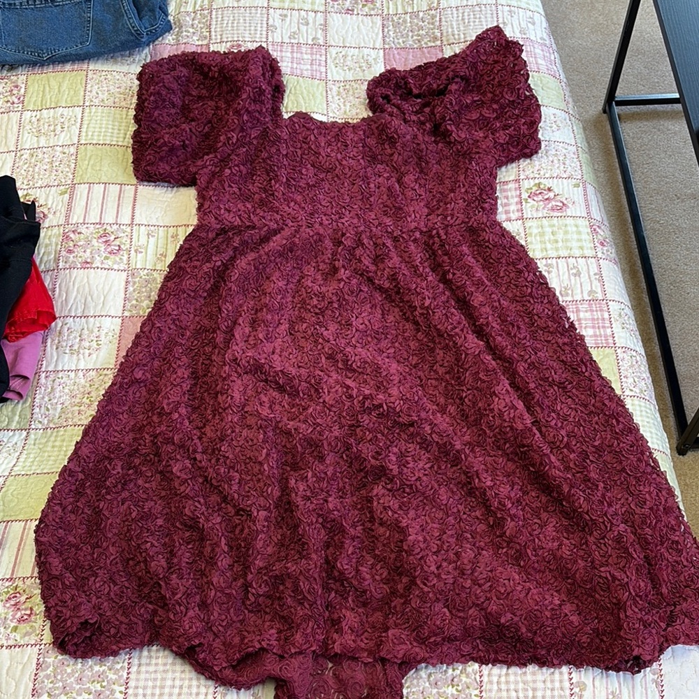 Burgundy Dress